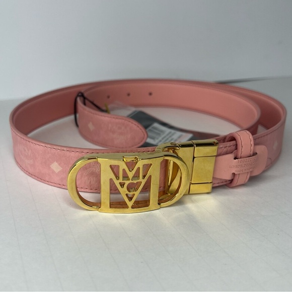 MCM Blossom Pink Mode Travia Visetos Belt | NEW!!!💕🌸💕 - Picture 1 of 10